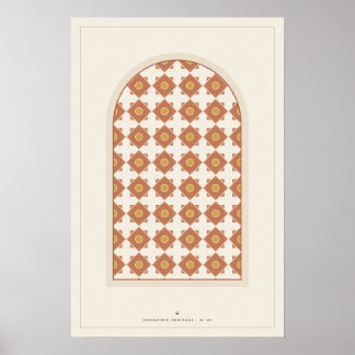 Marokkaanse boog geometrische wandkunst poster, is poster