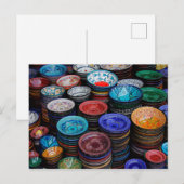 Marokkaanse Borden op de markt Briefkaart (Voorkant / Achterkant)