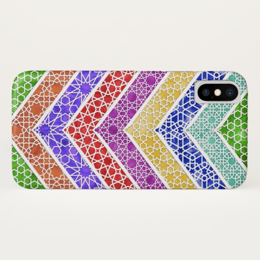 Marokkaanse Chevrons Case-Mate iPhone Case (Achterkant (horizontaal))