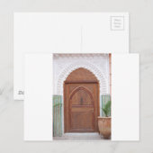 Marokkaanse deur briefkaart (Voorkant / Achterkant)