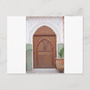 Marokkaanse deur briefkaart