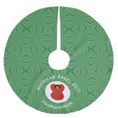 Marokkaanse kerst engel vlag gepersonaliseerd kerstboom rok (Voorkant)