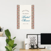 Marokkaanse lattice geometrische mandala bruiloft poster (Thuiskantoor)