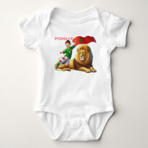 Marokkaanse Leeuwen Baby Body Pak Football Pride O Romper