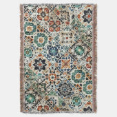 Marokkaanse mixologie gooi deken (Voorkant Verticaal)