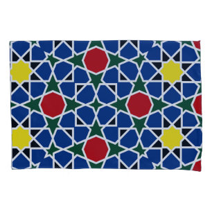 Marokkaanse Mozaïek Geometrisch Patroon ontwerp te Kussensloop