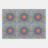 Marokkaanse mozaïek inpakpapier vel (Voorkant)