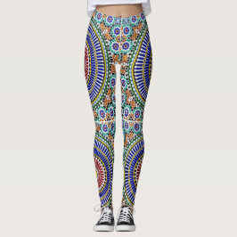 Marokkaanse mozaïek print Leggings
