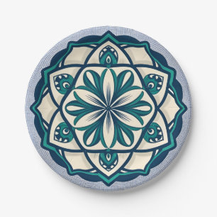 Marokkaanse mozaïeken, Decoración andaluza Papieren Bordje