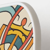 Marokkaanse mozaïeken pickleball paddle (Links Detail)