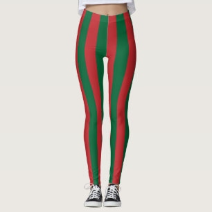 Marokkaanse nationale vlagkleuren - verticale stre leggings