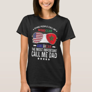 Marokkaanse Papa Marokko Vaderdag Papa Marokkaanse T-shirt