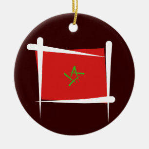 Marokkaanse penseelvlag keramisch ornament