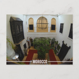 Marokkaanse Riad, Marrakesh Marokko Briefkaart