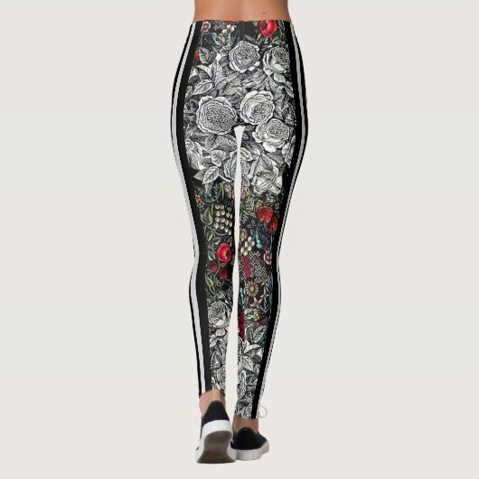  Marokkaanse Roos Leggings (Achterkant)