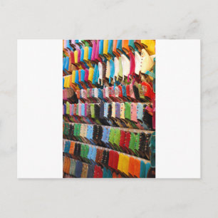 Marokkaanse schoenen briefkaart
