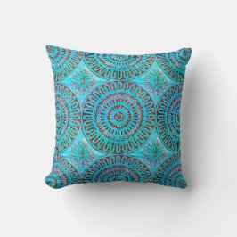 Marokkaanse stapel met Mandela-patroon in waterver Kussen