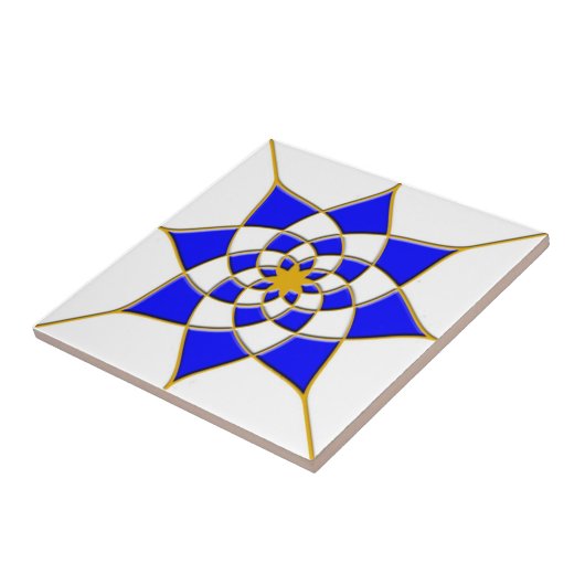 Marokkaanse Star Tile Tegeltje (Zijkant)