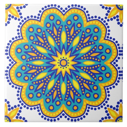 Marokkaanse tegel tegeltje (Voorkant)