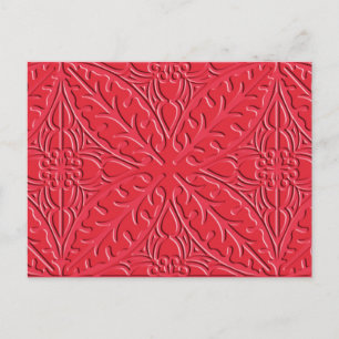 Marokkaanse tegels - cinnaber red briefkaart