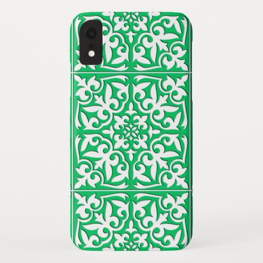 Marokkaanse tegels - groen en wit jade Case-Mate iPhone case (Achterkant)