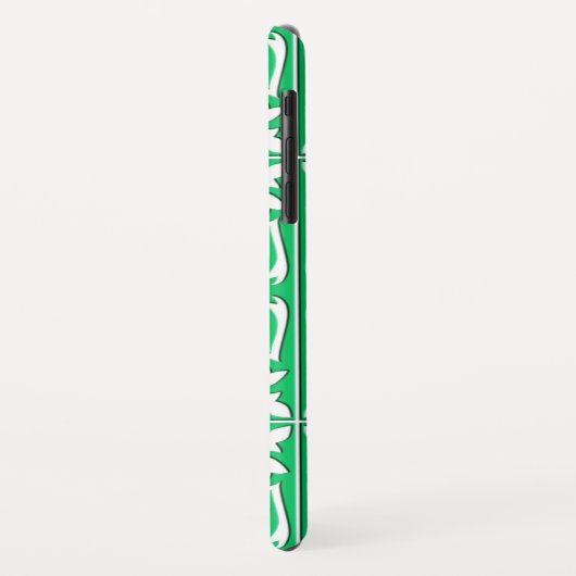 Marokkaanse tegels - groen en wit jade Case-Mate iPhone case (Achterkant/links)