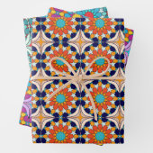 Marokkaanse tegels inpakpapier vel (In situ)