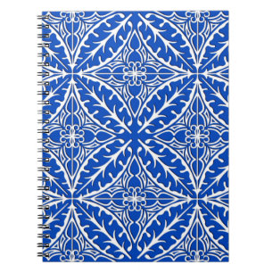 Marokkaanse tegels - kobalt blauw en wit notitieboek