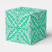 Marokkaanse tegels - turkooizen en wit bedankdoosjes (Achterkant)