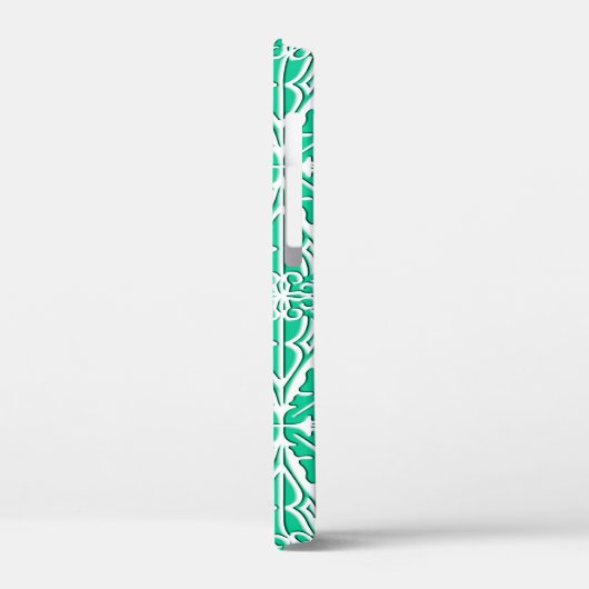 Marokkaanse tegels - turkooizen en wit Case-Mate iPhone case (Achterkant / Links)