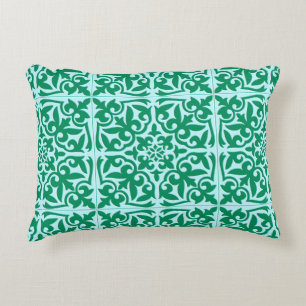 Marokkaanse tegels - turquoise en aqua accent kussen