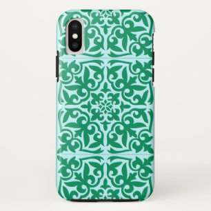 Marokkaanse tegels - turquoise en aqua iPhone XS hoesje