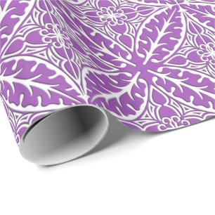 Marokkaanse tegels - violet en wit cadeaupapier