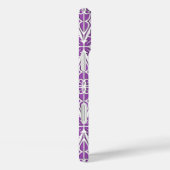 Marokkaanse tegels - violet en wit Case-Mate iPhone case (Achterkant / Rechts)