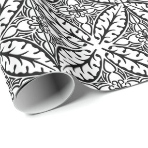 Marokkaanse tegels - wit en zwart cadeaupapier