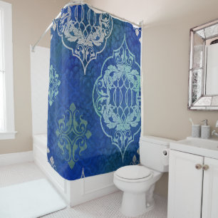 Marokkaanse Tile Pattern Moderne Global Style Chic Douchegordijn