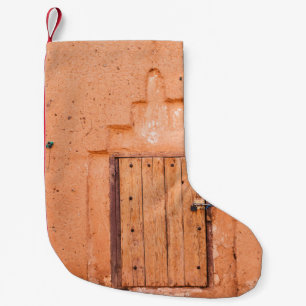 Marokkaanse traditionele houten venstertextuur kleine kerstsok