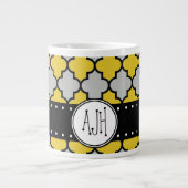 Marokkaanse Trellis, Latticework, Monogram Jumbo Beker (Voorkant)