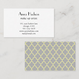 Marokkaanse Trellis, Latticework, Quatrefoil, Latt Visitekaartje