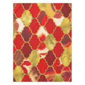 Marokkaanse trellis Reds en Gold Tafelkleed (Voorkant)