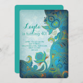 Marokkaanse uitnodiging van 40e 30e verjaardag (Voorkant / Achterkant)