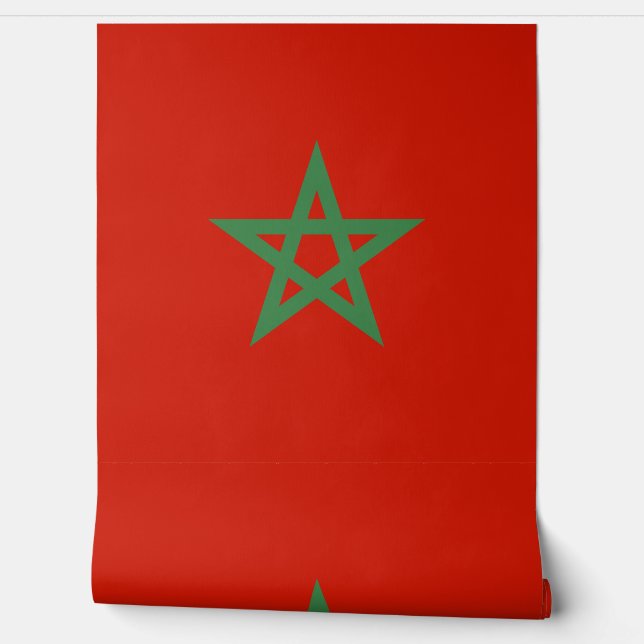 Marokkaanse vlag behang (Afrollen)