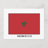 Marokkaanse vlag briefkaart (Voorkant)