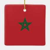 Marokkaanse vlag keramisch ornament (Achterkant)