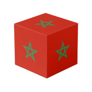 Marokkaanse vlag kubus