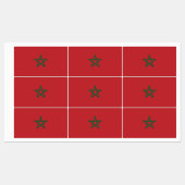 Marokkaanse vlag labels (Vel)