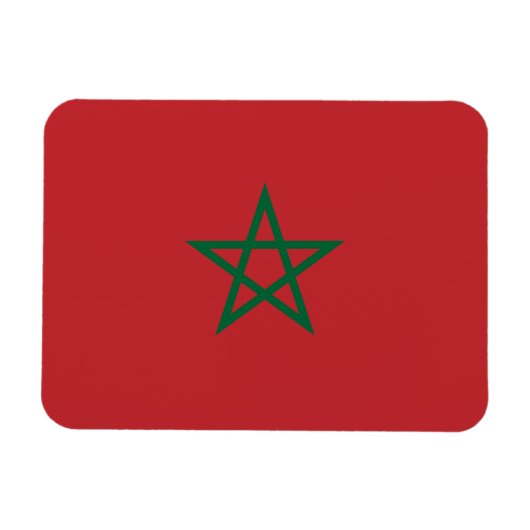 Marokkaanse vlag magneet (Horizontaal)