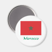 Marokkaanse vlag magneet (Voorkant / Achterkant)