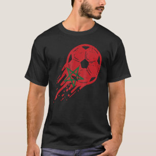 Marokkaanse vlag Marokkaans Football voor Marokkaa T-shirt