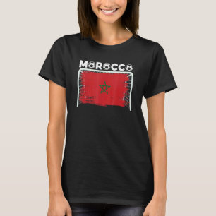 Marokkaanse vlag Marokkaans voetbalteam Marokkaans T-shirt